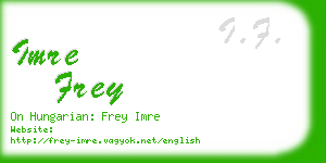 imre frey business card